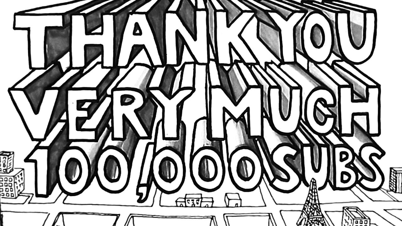 1280x720 how to draw a thank you card subscribers - Thank You Drawing