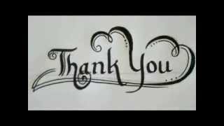 320x180 calligraphy examples of thank you letter - Thank You Drawing