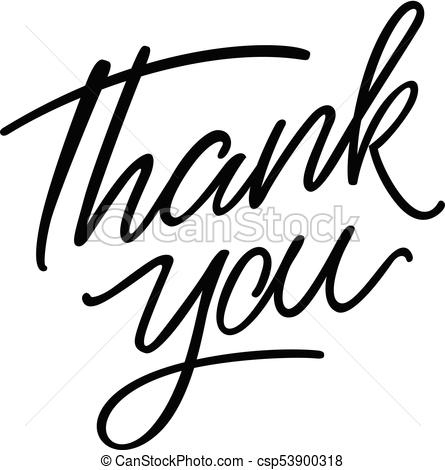 445x470 thank you letter art - Thank You Drawing