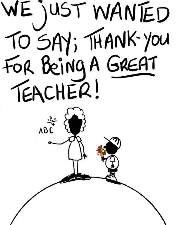 600x749 thanks for being a great teacher poster - Thanks Drawing