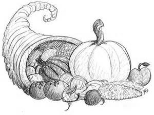 300x224 How To Draw Cornucopia - Thanksgiving Cornucopia Drawing