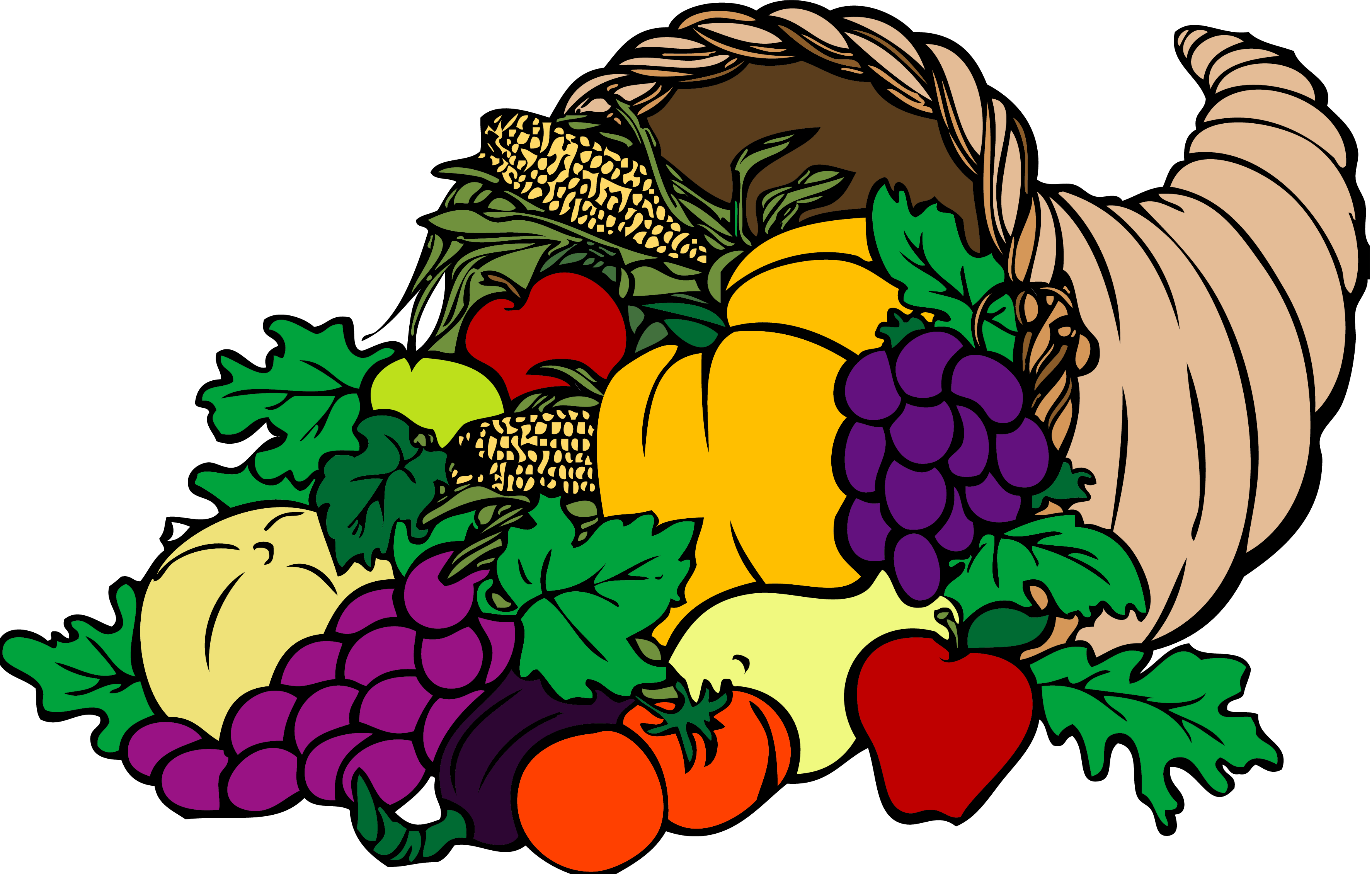 3550x2264 Collection Of Free Cornucopia Drawing Free Printable Download - Thanksgiving Cornucopia Drawing
