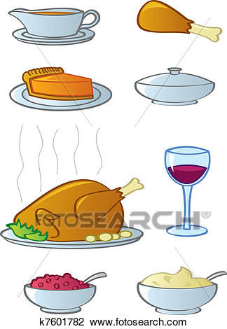 324x470 holydays clipart thanksgiving dinner - Thanksgiving Dinner Drawing