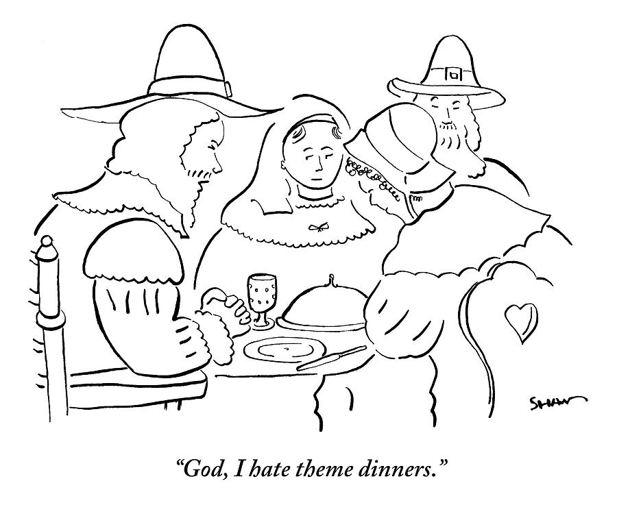 900x753 pilgrims at thanksgiving dinner table drawing - Thanksgiving Dinner Drawing