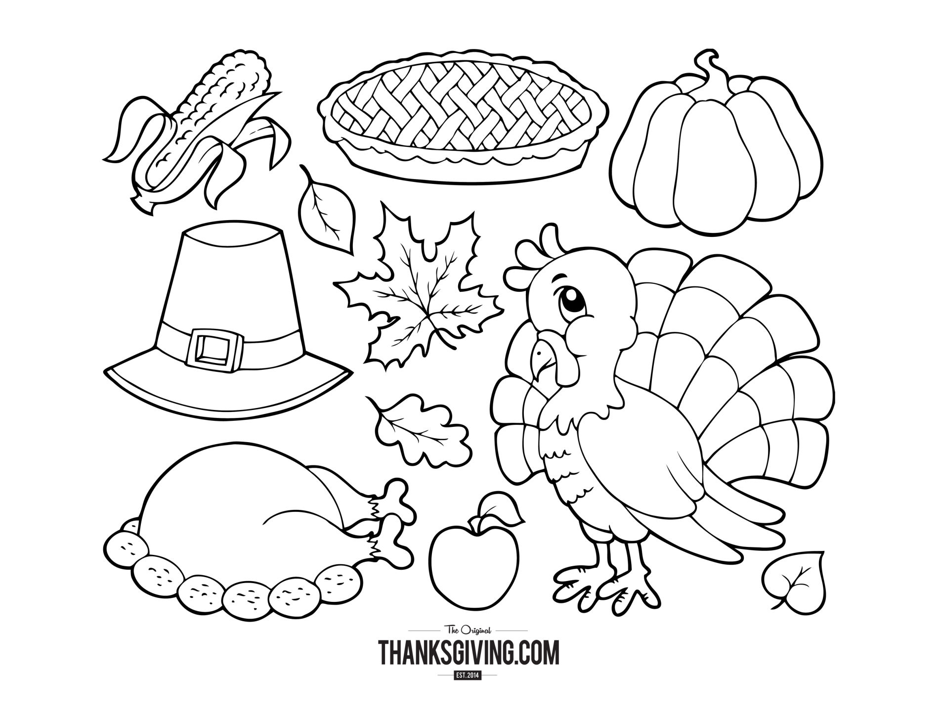1900x1468 thanksgiving dinner drawing feast coloring pages - Thanksgiving Dinner Drawing