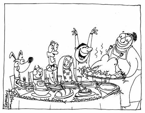 474x369 thanksgiving dinner drawing gtgt - Thanksgiving Dinner Drawing