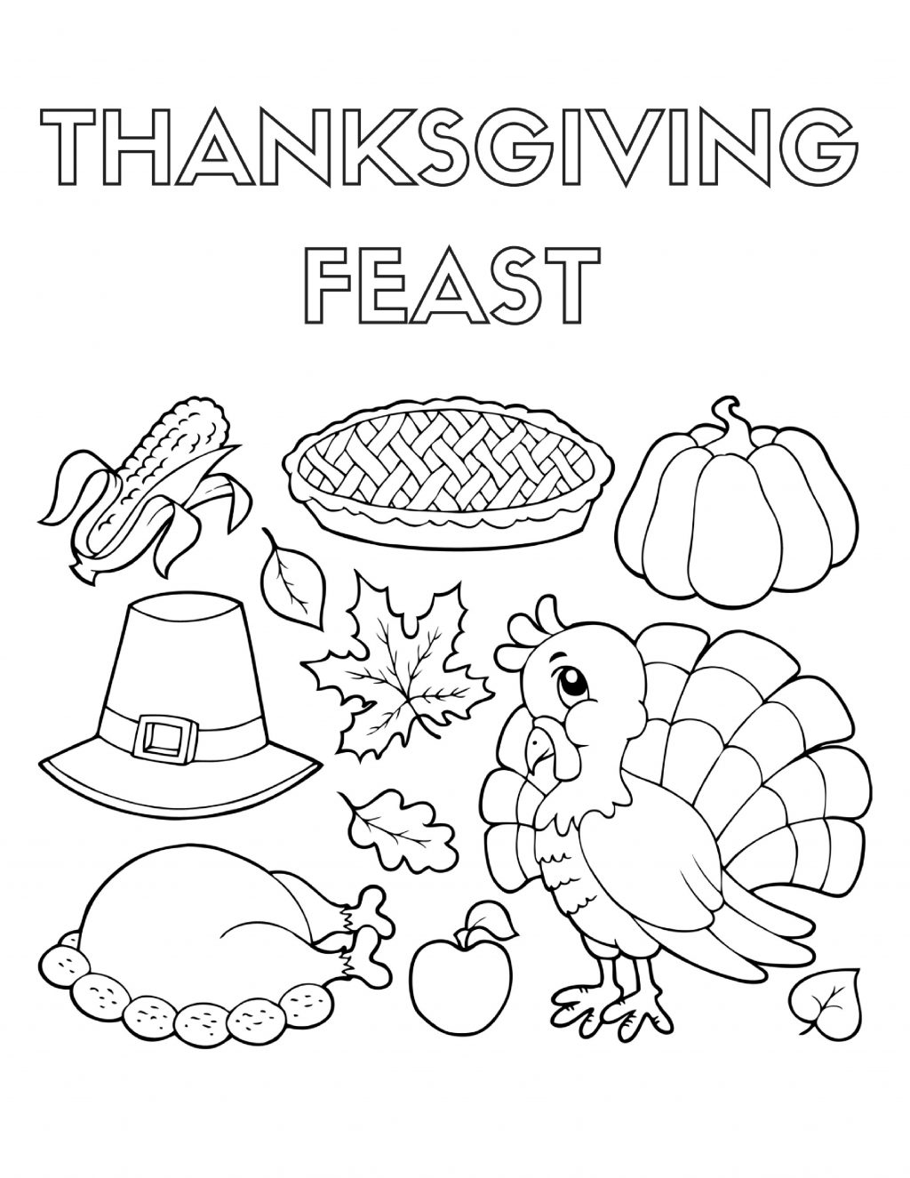 1024x1325 coloring pages free printable thanksgiving dinner colorings - Thanksgiving Dinner Drawing