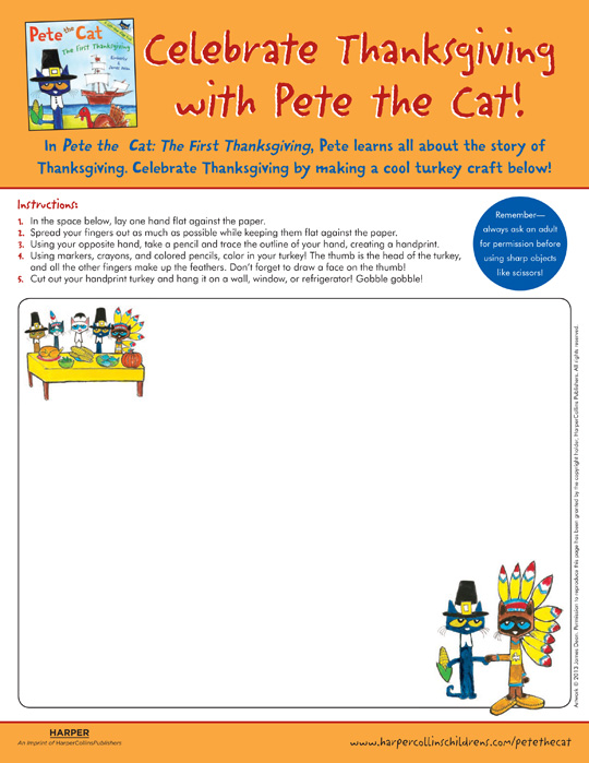 540x699 Pete The Cat The First Thanksgiving Drawing Pete The Cat - Thanksgiving Drawing Activities