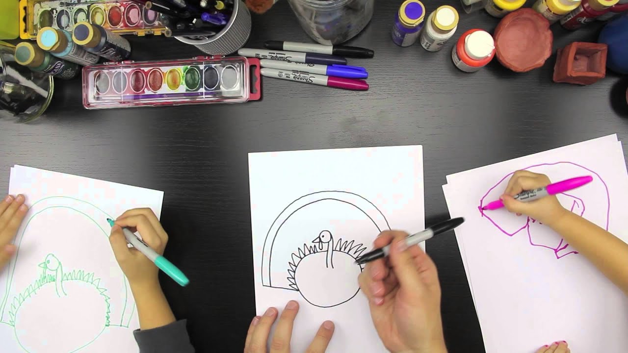 1280x720 Thanksgiving Draw A Long And Activities - Thanksgiving Drawing Activities