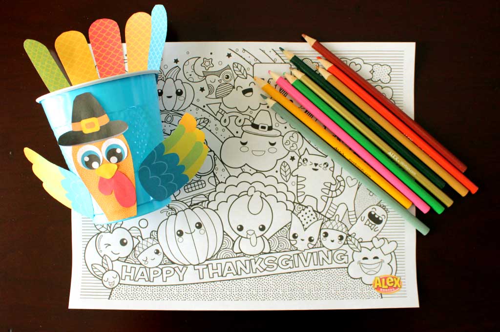 1024x680 Thanksgiving Kids Table Art Activities - Thanksgiving Drawing Activities