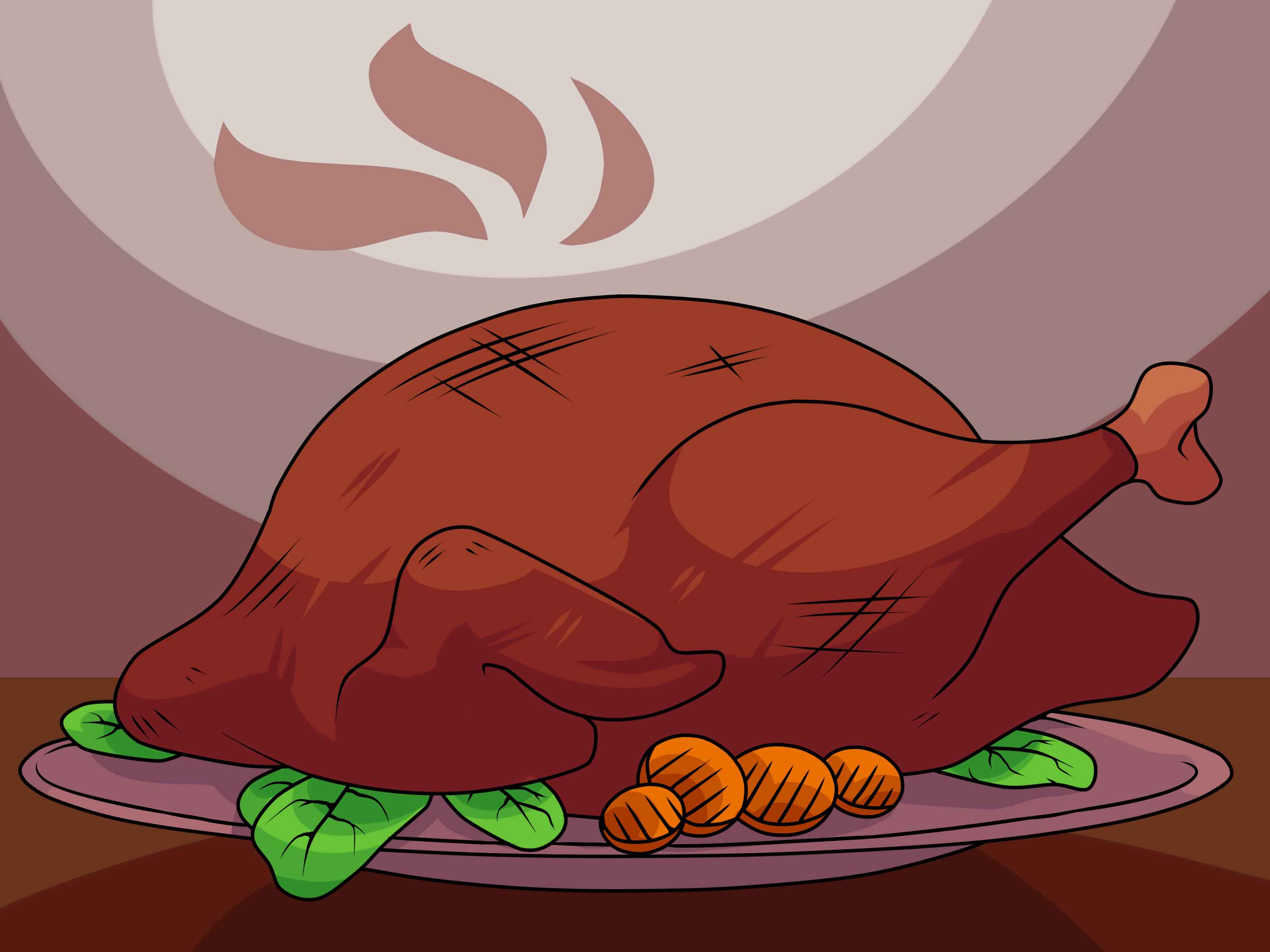 3200x2400 Ways To Draw A Turkey Step - Thanksgiving Drawing Pictures