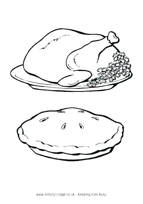 460x655 thanksgiving feast coloring - Thanksgiving Feast Drawing