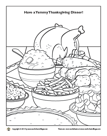 365x465 thanksgiving feast thanksgiving drawing festival collections - Thanksgiving Feast Drawing