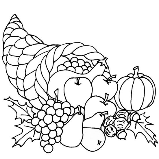 550x550 fall coloring pages printable thanksgiving feast coloring pages - Thanksgiving Feast Drawing