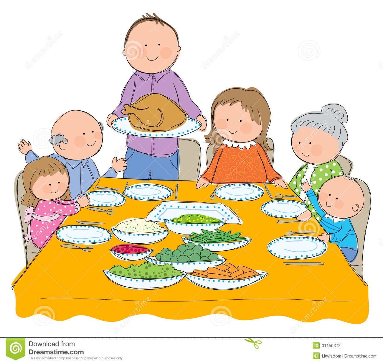 1300x1234 feast clipart thanksgiving plate - Thanksgiving Feast Drawing