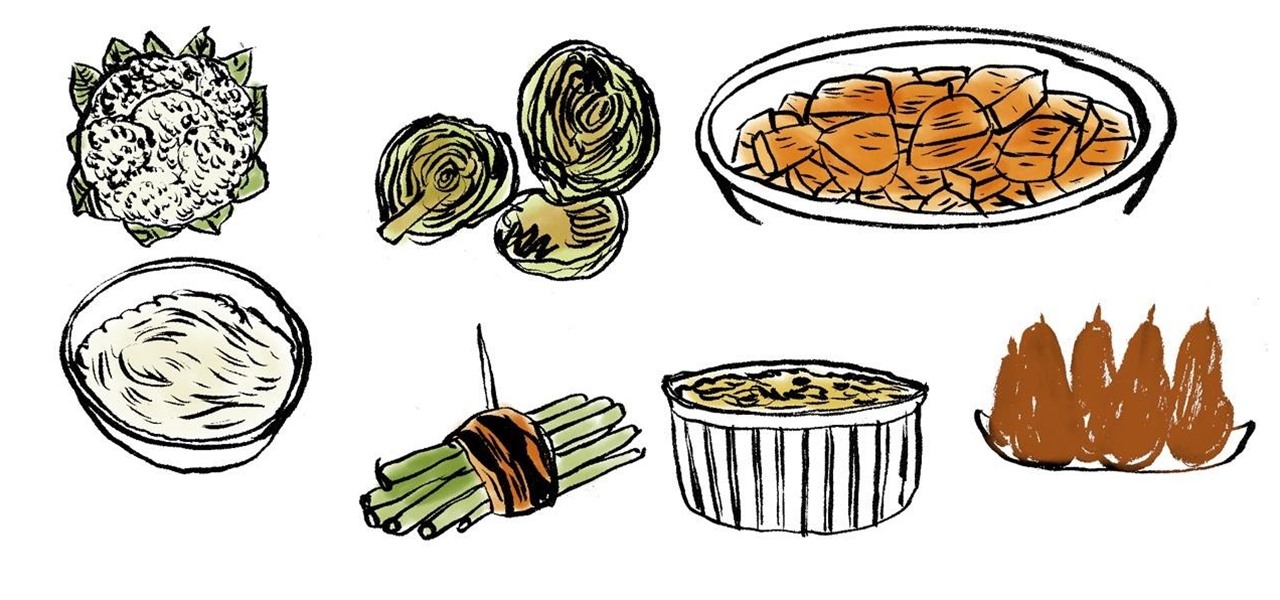 Thanksgiving Food Drawing