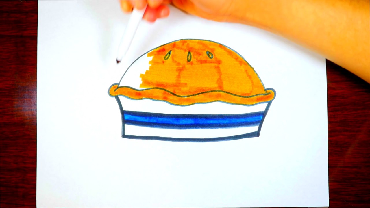 1280x720 thanksgiving food drawing thanksgiving pie - Thanksgiving Food Drawing