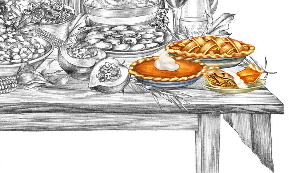1000x600 what resources does it take to produce a thanksgiving meal - Thanksgiving Food Drawing