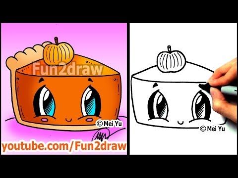 480x360 How To Draw Thanksgiving Things - Thanksgiving Food Drawing