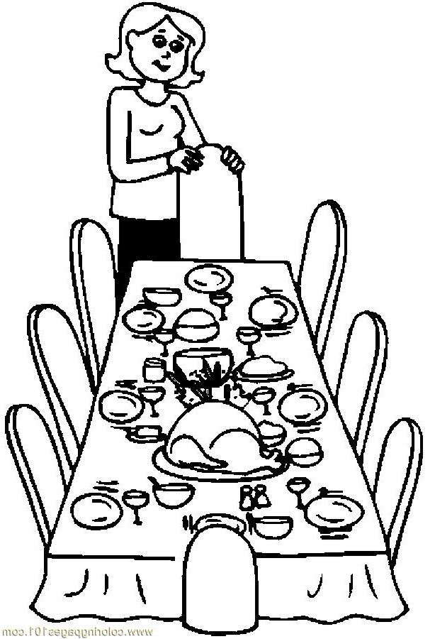 614x900 Thanksgiving Table Drawing Festival Collections - Thanksgiving Table Drawing