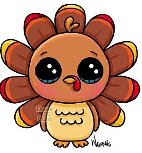 280x301 turkey artdrawings kawaii drawings, kawaii art, cute drawings - Thanksgiving Turkey Drawing