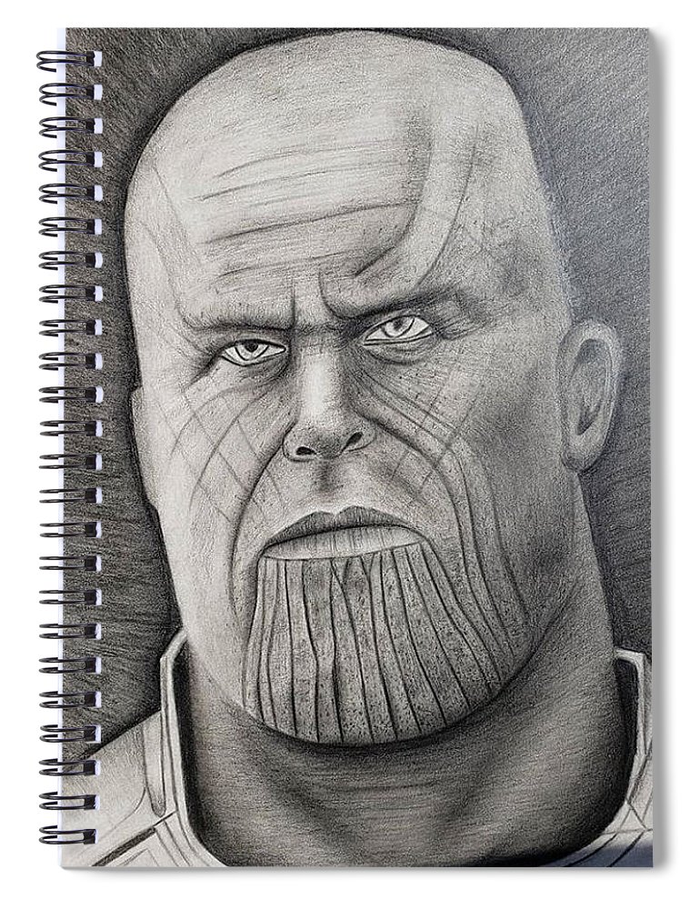 770x1000 Thanos Drawing Spiral Notebook For Sale - Thanos Drawing