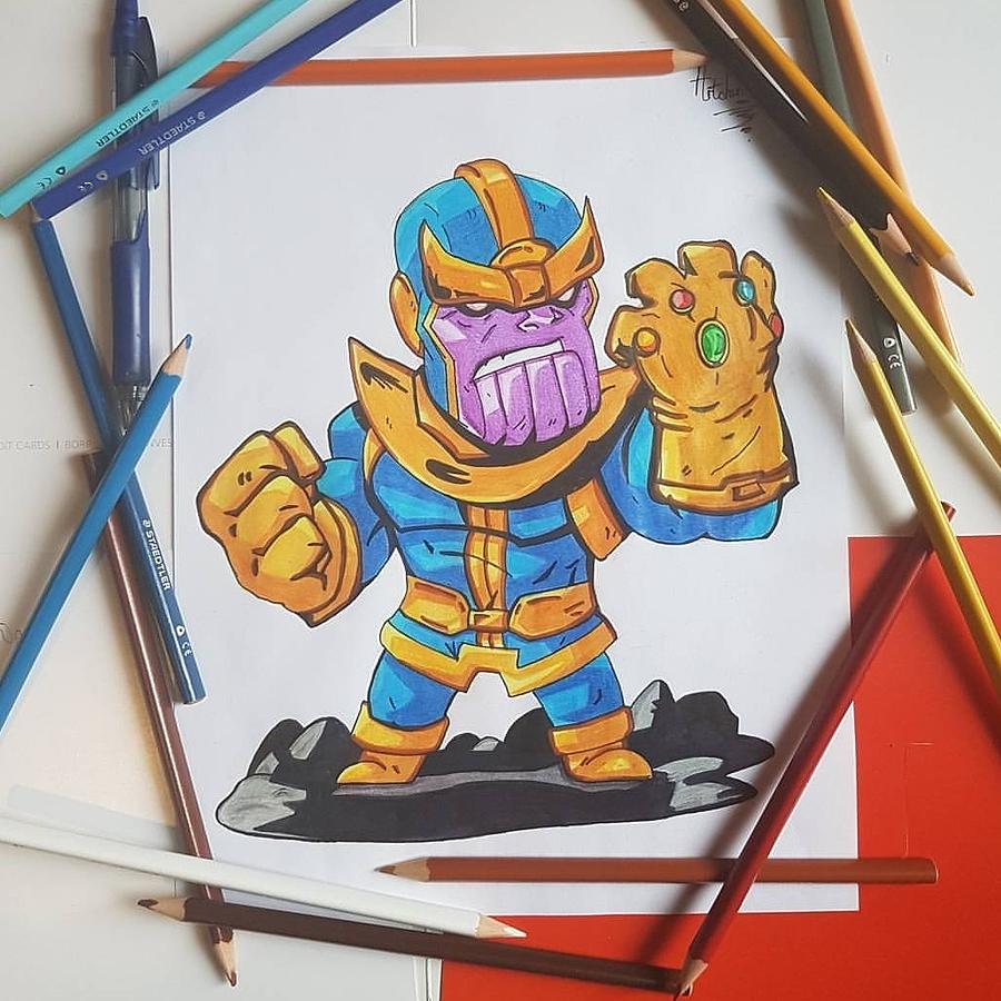 900x900 Baby Thanos Drawing - Thanos Drawing