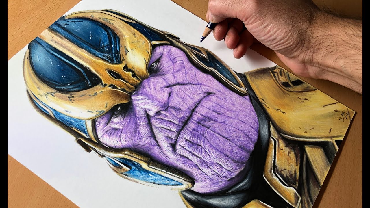 1280x720 Drawing Thanos - Thanos Drawing