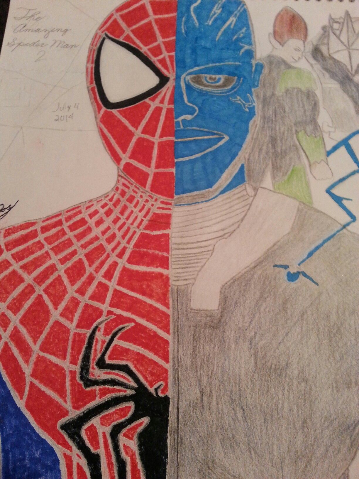 The Amazing Spider Man 2 Drawing At Paintingvalley Com Explore