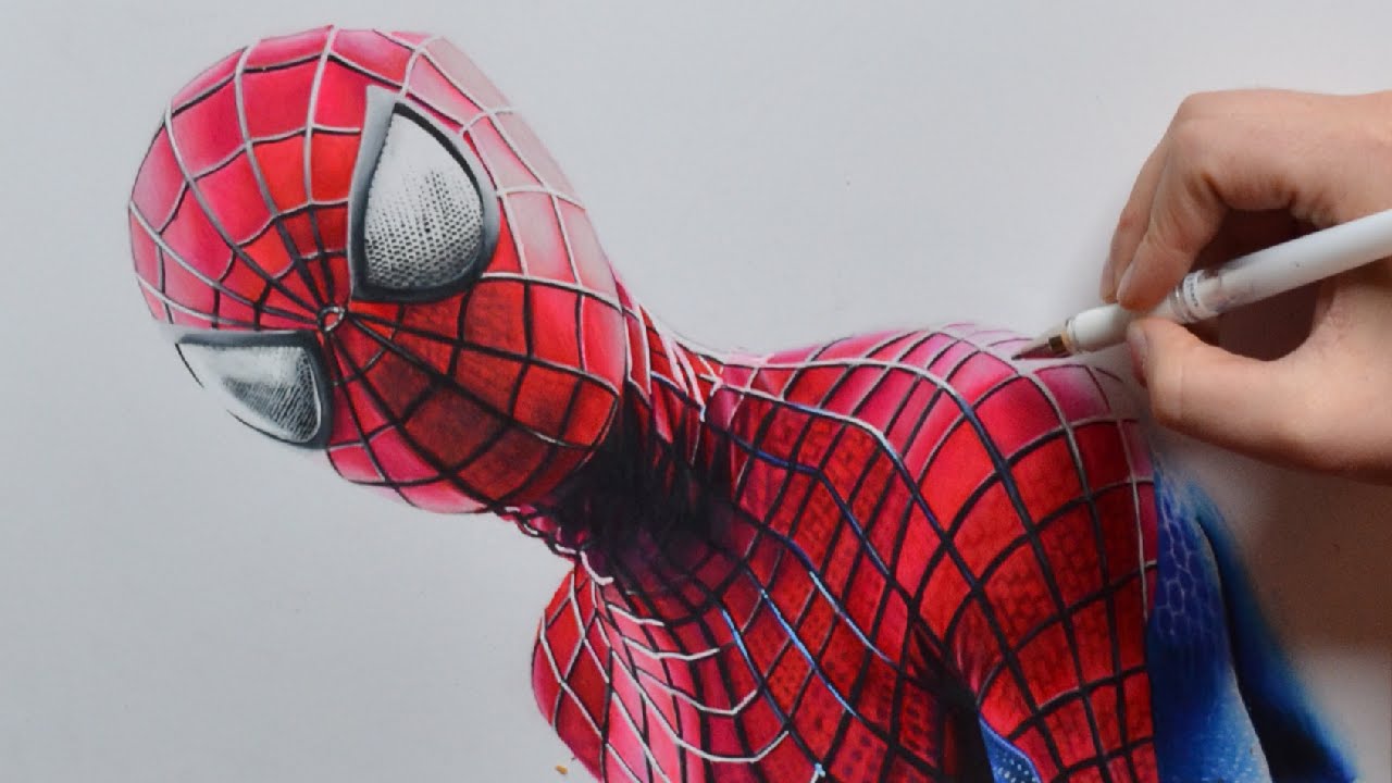 1280x720 Drawing The Amazing Spider Man Nimauke - The Amazing Spider Man Drawing