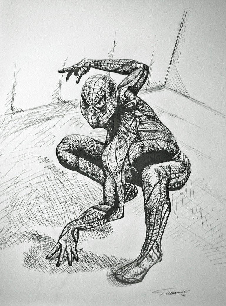 768x1039 How To Draw The Amazing Spider Man Easy - The Amazing Spider Man Drawing