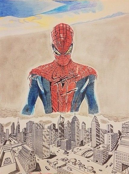 428x574 My Amazing Spider Man Drawing - The Amazing Spider Man Drawing