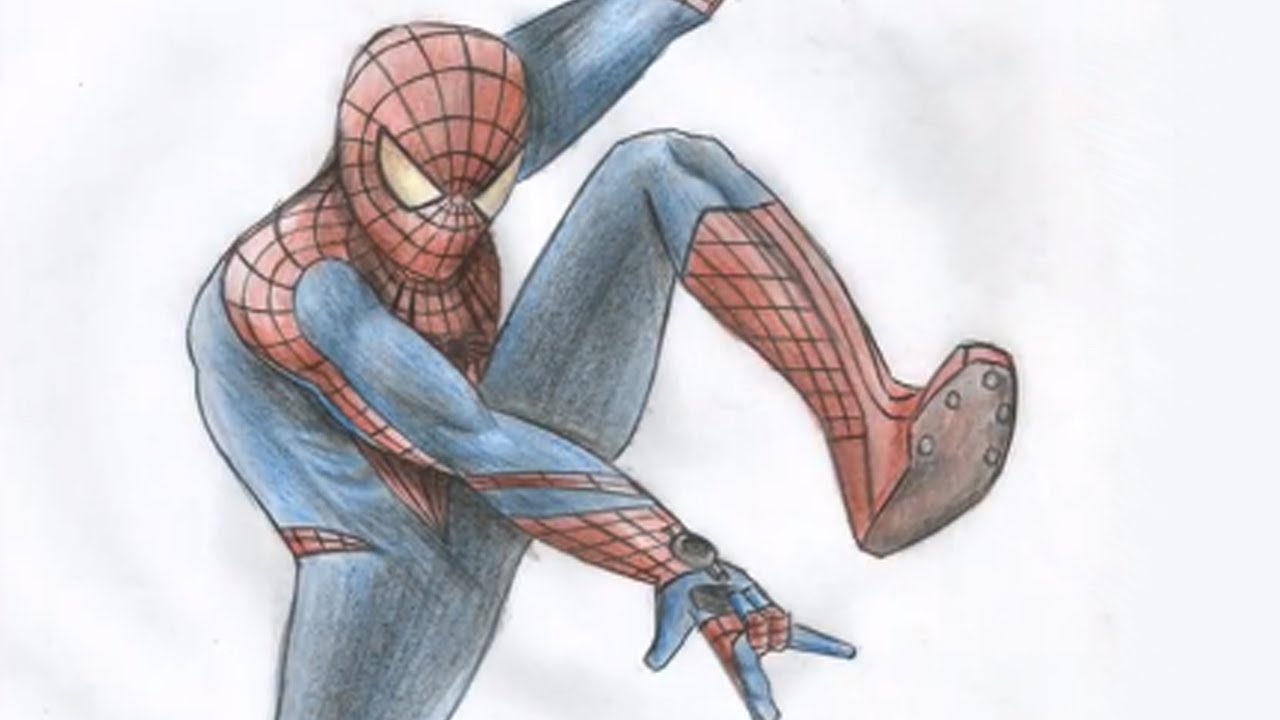 1280x720 The Amazing Spider Man Drawings - The Amazing Spider Man Drawing