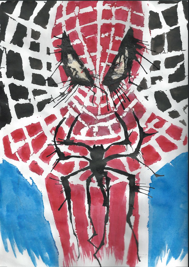 724x1024 The Amazing Spiderman Ink Drawing Liam Shaw - The Amazing Spider Man Drawing