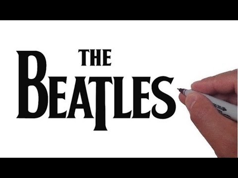 480x360 how to draw the beatles logo - The Beatles Drawing