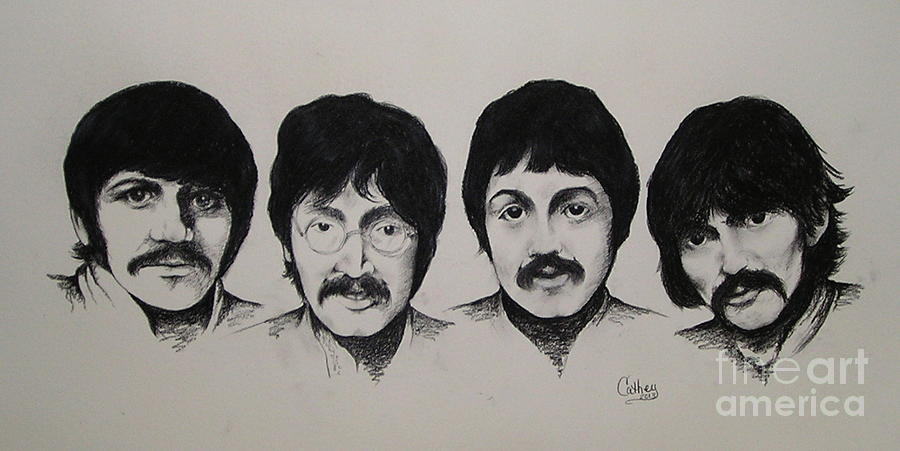 900x451 the beatles drawing - The Beatles Drawing
