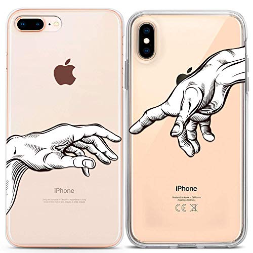 500x500 Lex Altern Matching Iphone Cover Xs Max Xr X - The Creation Of Adam Drawing