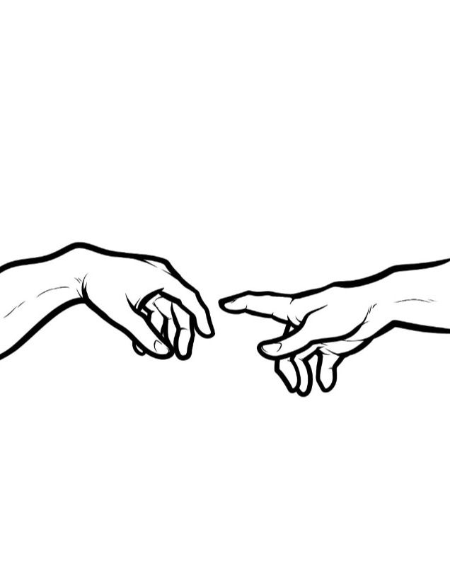 636x824 Design The Creation Of Adam - The Creation Of Adam Drawing
