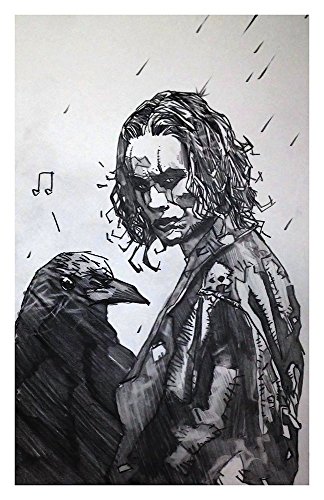 324x500 it can't rain all the time giclee print of the crow - The Crow Drawing