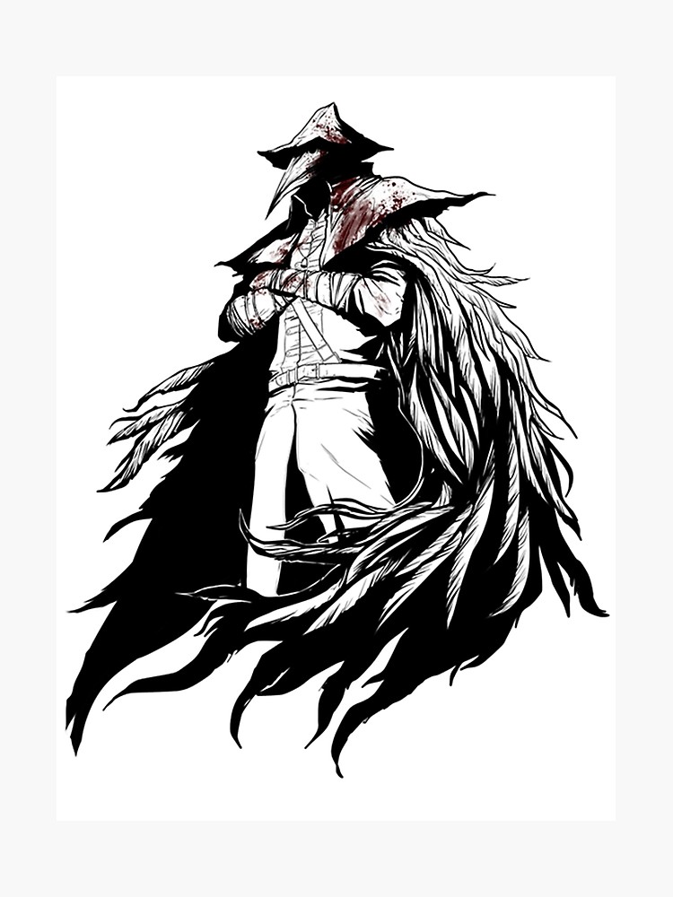 750x1000 Bloodborne - The Crow Drawing