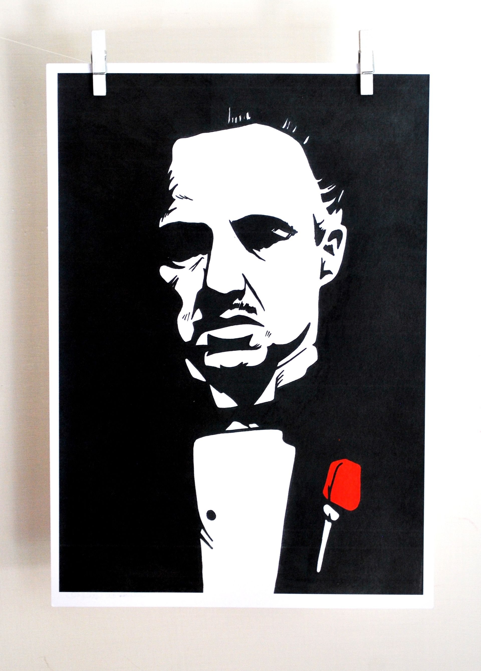 1920x2677 The Godfather - The Godfather Drawing