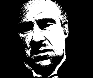 300x250 The Godfather Drawing - The Godfather Drawing