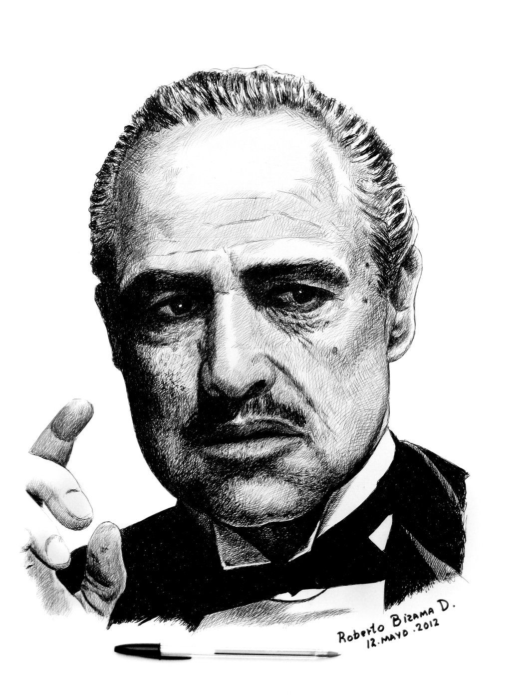 1024x1396 Godfather Comics - The Godfather Drawing