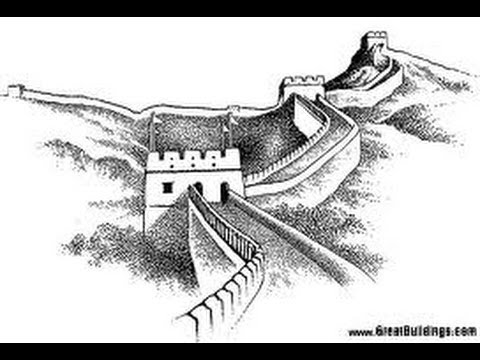 480x360 techniques to draw the great wall of china - The Great Wall Of China Drawing