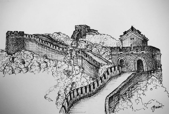 720x483 the great wall of china - The Great Wall Of China Drawing