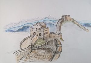 300x210 the great wall of china drawing steps how to draw the great wall - The Great Wall Of China Drawing Steps