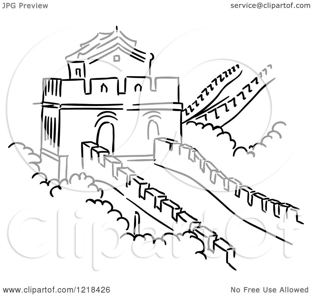 1080x1024 the great wall of china drawing steps - The Great Wall Of China Drawing Steps