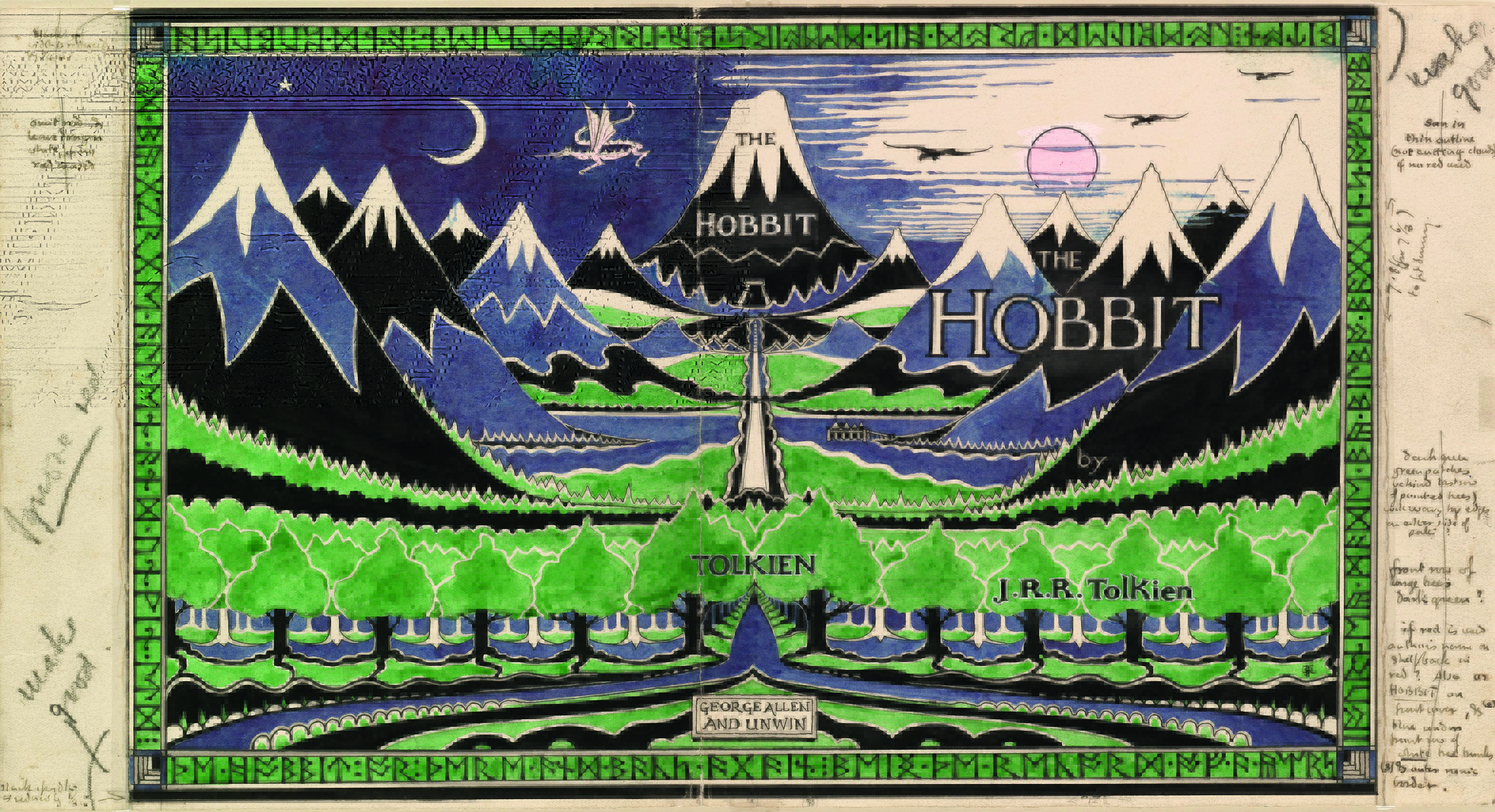 3142x1707 tolkien can draw who knew! beautiful hobbit illustrations - The Hobbit Drawings