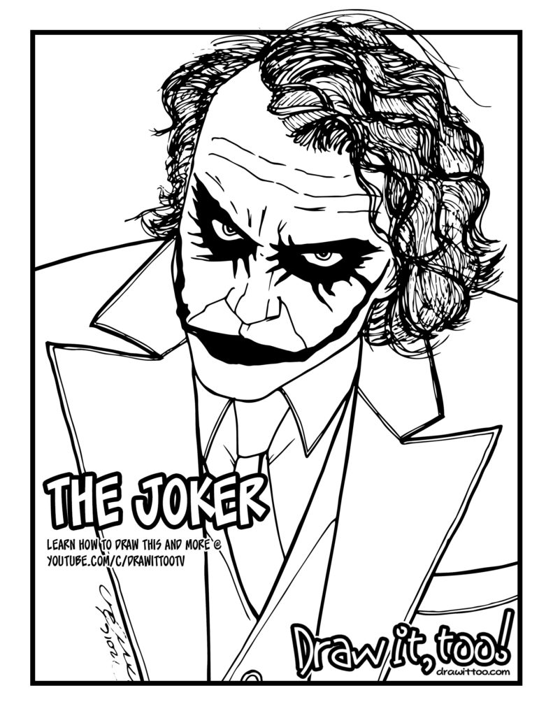 791x1024 The Joker - The Joker Comic Drawing