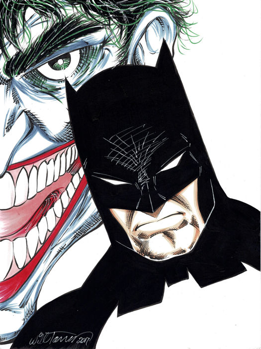 The Joker Comic Drawing at PaintingValley.com | Explore collection of ...